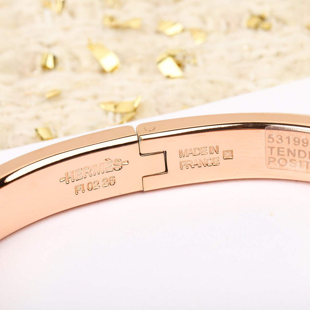 Hermes H214444B Collier de Chien Bracelet Gold