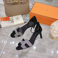 Hermes H221160 Cocktail Sandal Hermes Elbe Pumps Shoes Heel High 70mm h70045 - 35 - View 1