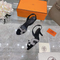 Hermes H221160 Cocktail Sandal Hermes Elbe Pumps Shoes Heel High 70mm h70051 - 35 - View 1
