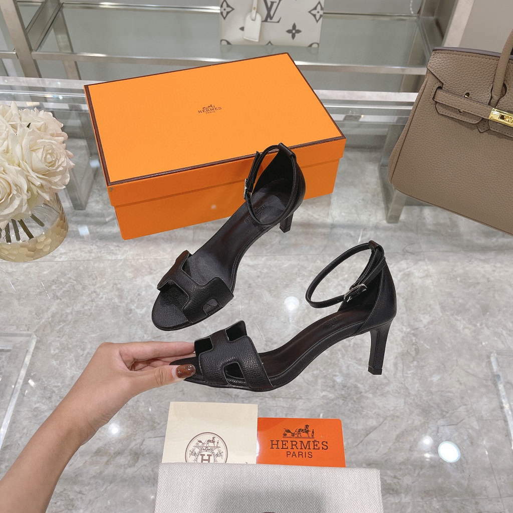 Hermes H221160 Cocktail Sandal Hermes Elbe Pumps Shoes Heel High 70mm h70053 - 35 - View 1
