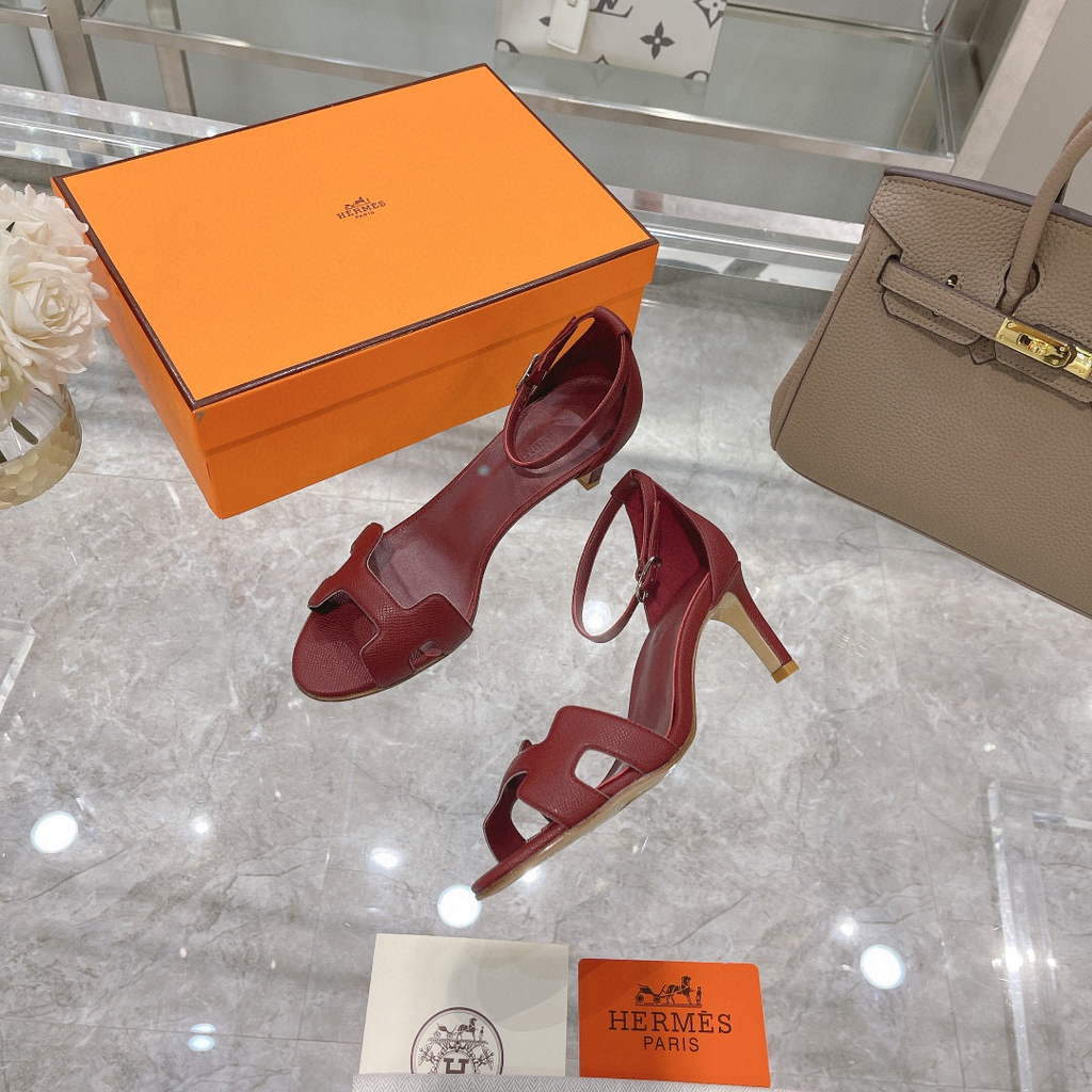 Hermes H221160 Cocktail Sandal Hermes Elbe Pumps Shoes Heel High 70mm h70058 - 35 - View 1