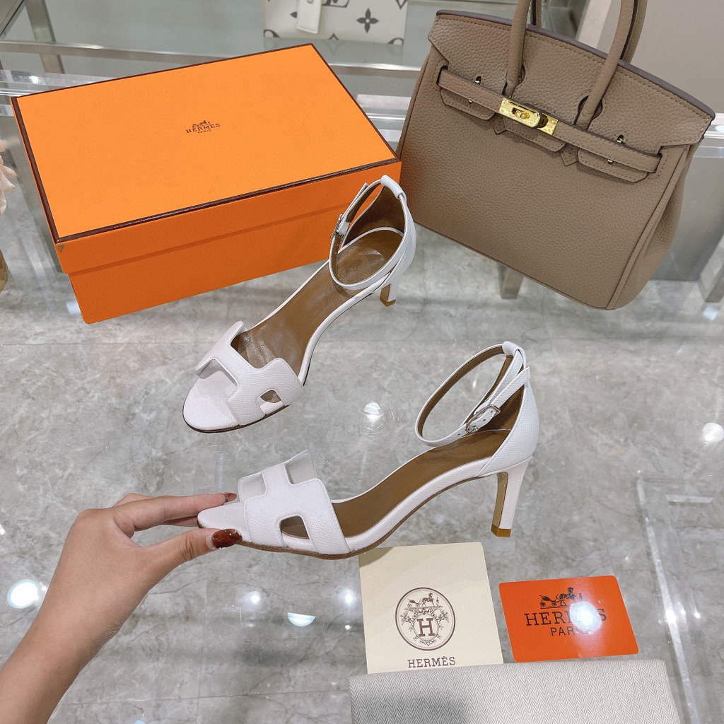 Hermes H221160 Cocktail Sandal Hermes Elbe Pumps Shoes Heel High 70mm h70060 - 35 - View 1