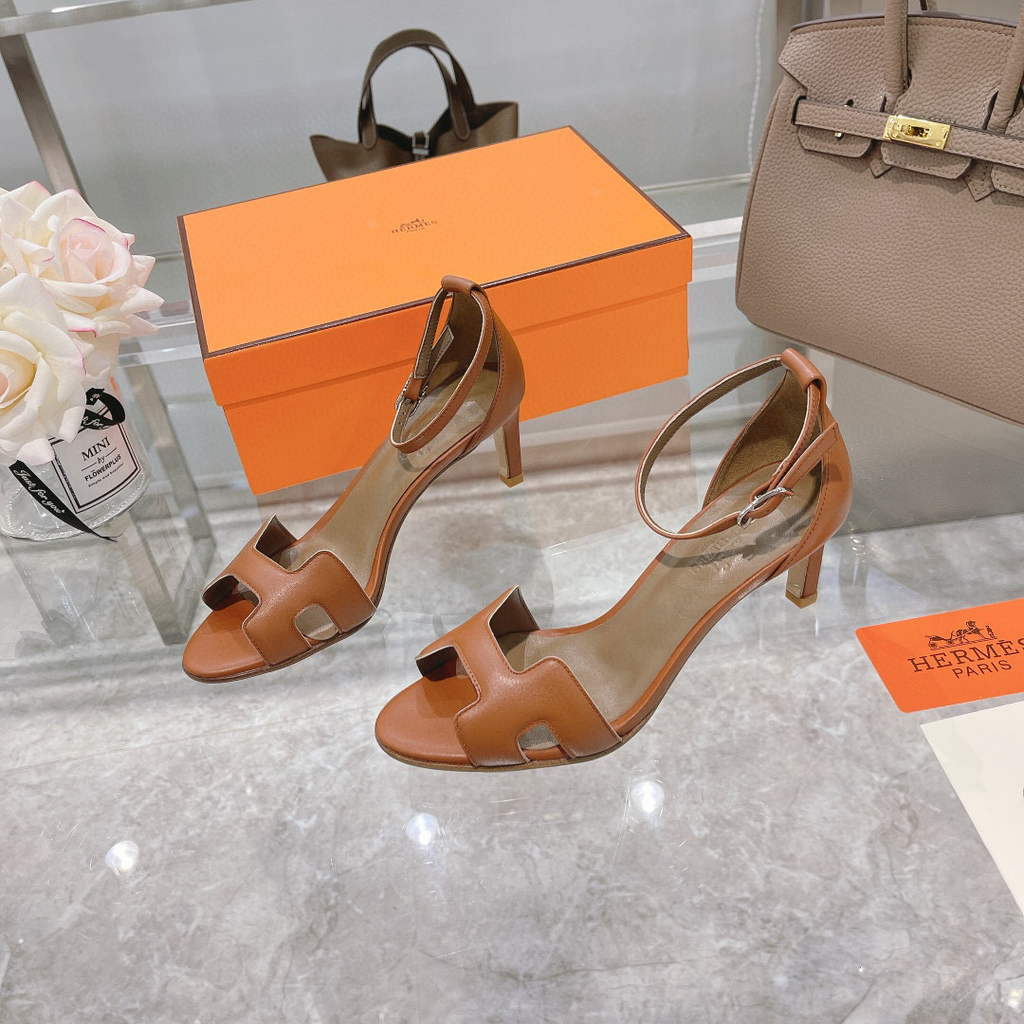 Hermes H221160 Cocktail Sandal Hermes Elbe Pumps Shoes Heel High 70mm h70062 - 35 - View 1