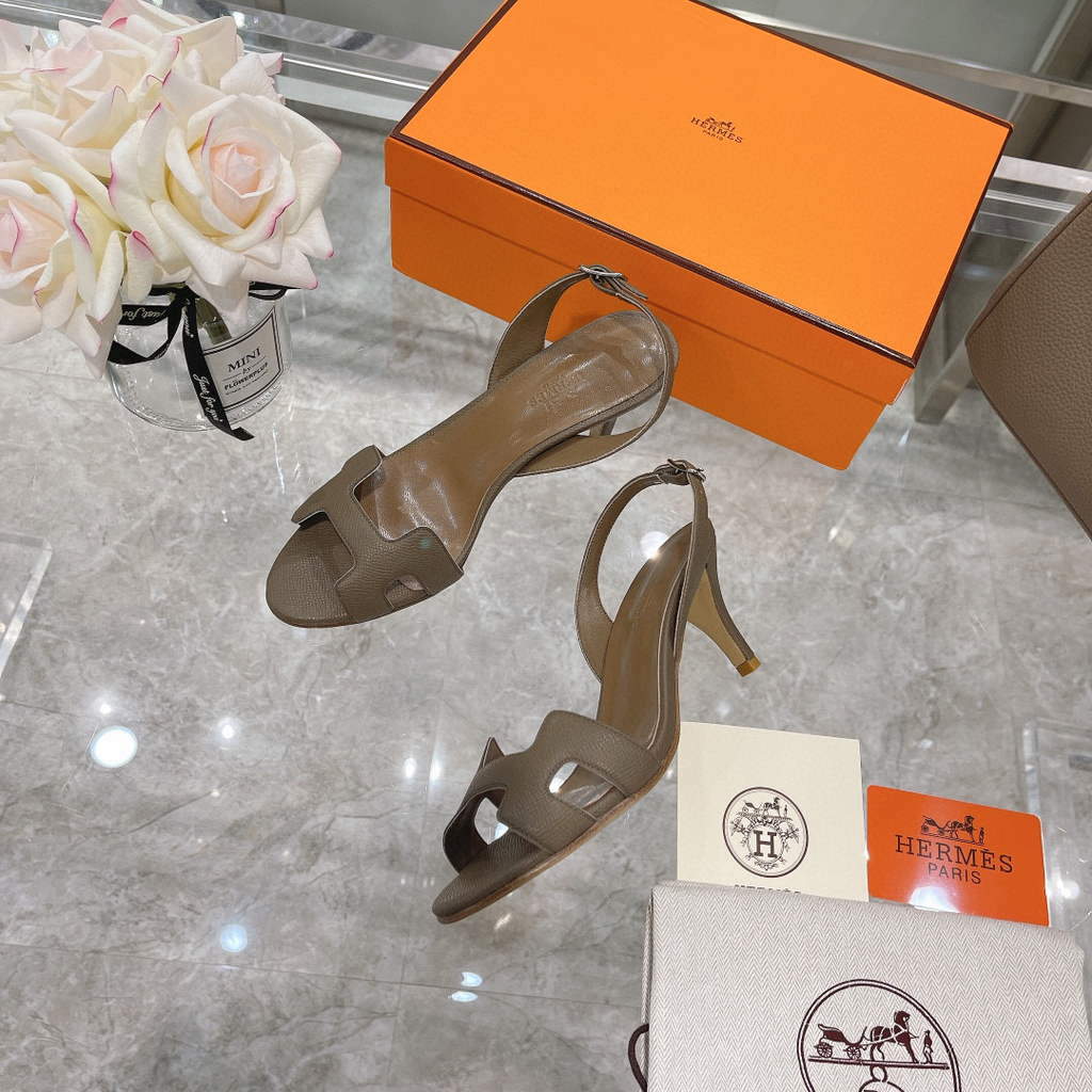 Hermes H221160 Cocktail Sandal Hermes Elbe Pumps Shoes Heel High 70mm h70064 - 35 - View 1