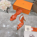 Hermes H221160 Cocktail Sandal Hermes Elbe Pumps Shoes Heel High 70mm h70065 - 35 - View 1