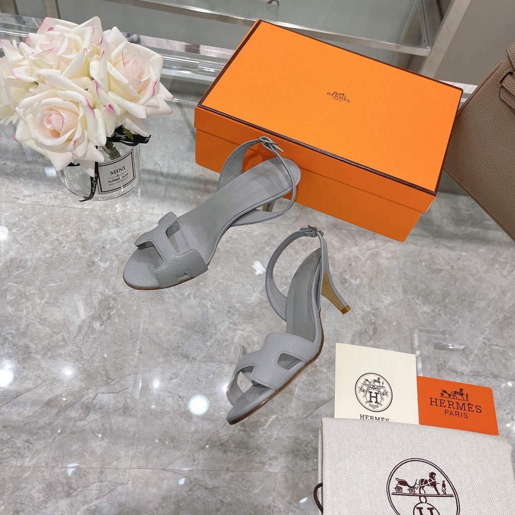 Hermes H221160 Cocktail Sandal Hermes Elbe Pumps Shoes Heel High 70mm h70067 - 35 - View 1