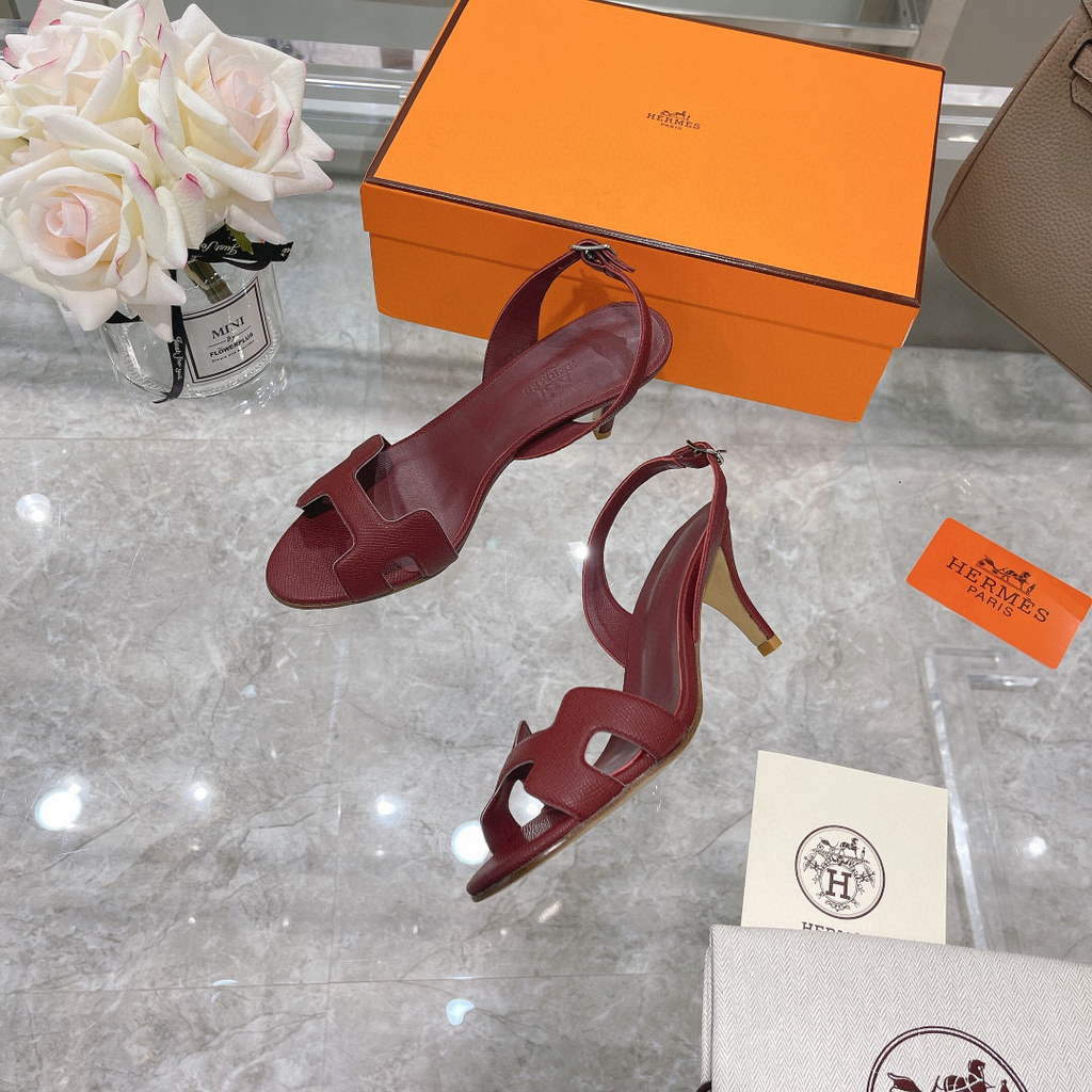 Hermes H221160 Cocktail Sandal Hermes Elbe Pumps Shoes Heel High 70mm h70070 - 35 - View 1