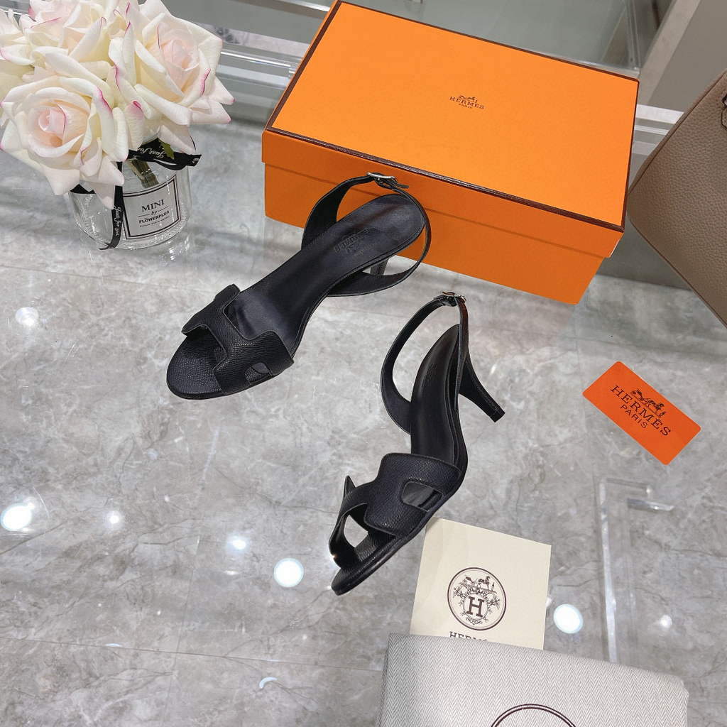 Hermes H221160 Cocktail Sandal Hermes Elbe Pumps Shoes Heel High 70mm h70071 - 35 - View 1