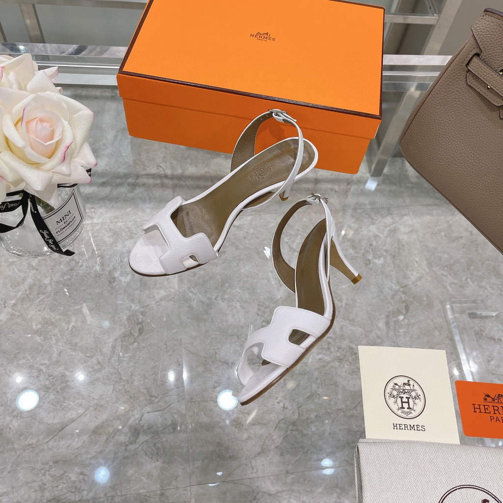 Hermes H221160 Cocktail Sandal Hermes Elbe Pumps Shoes Heel High 70mm h70072 - 35 - View 1