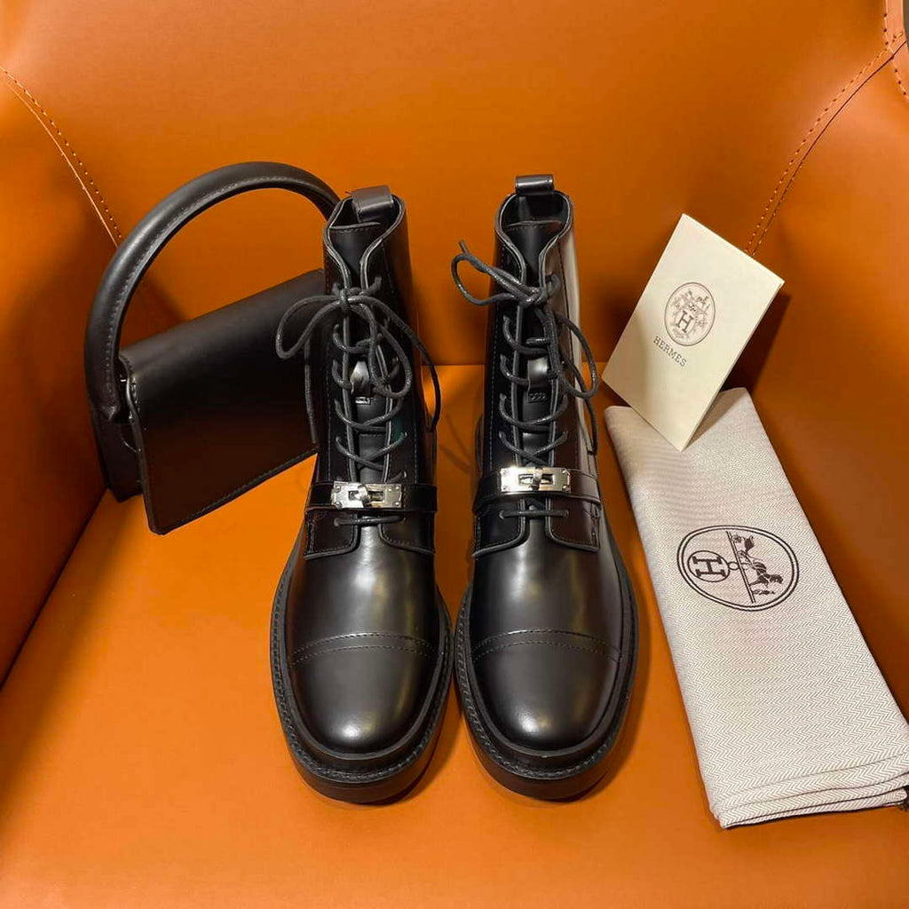 Hermes H222070Z Women's Shoes Funk Ankle Boot H66292