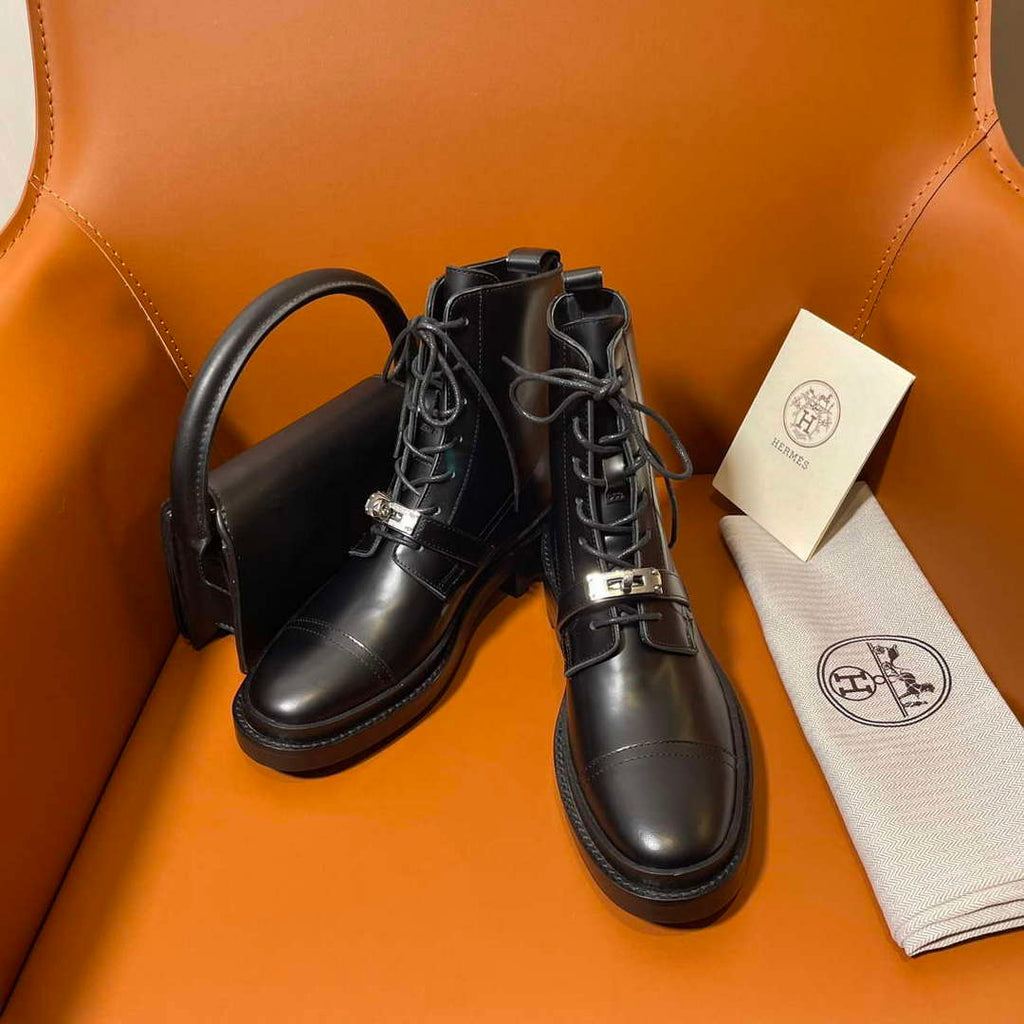 Hermes H222070Z Women's Shoes Funk Ankle Boot H66292