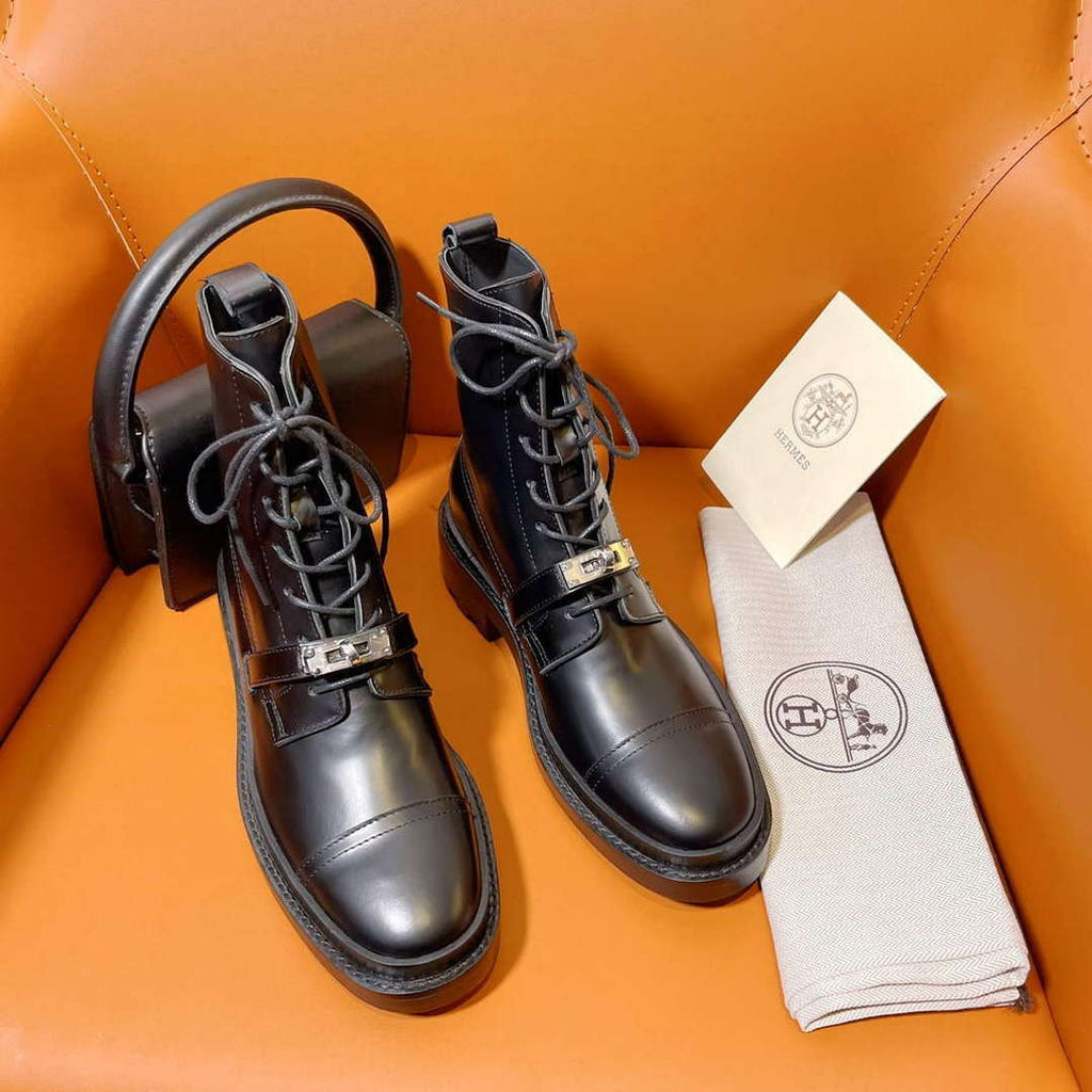 Hermes H222070Z Women's Shoes Funk Ankle Boot H66292