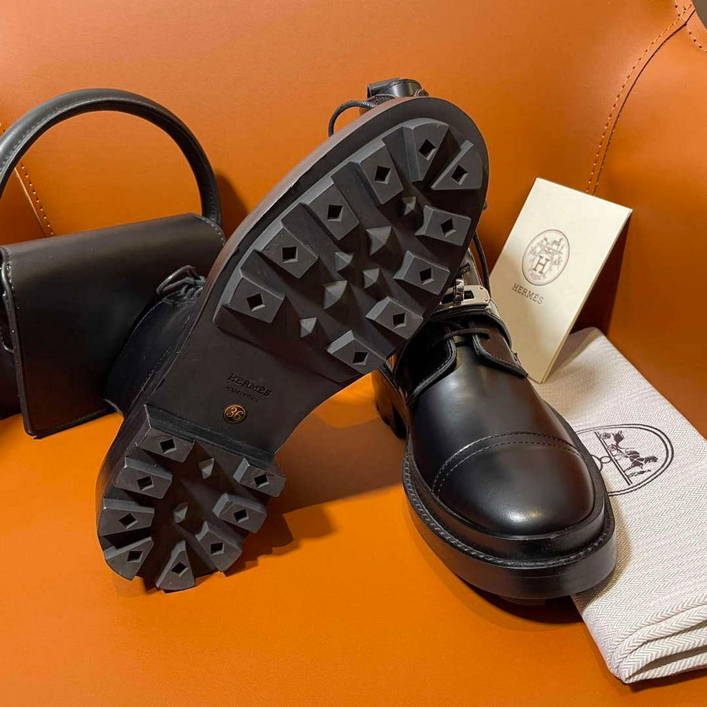 Hermes H222070Z Women's Shoes Funk Ankle Boot H66292