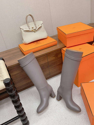 Hermes H222070Z Women's Shoes High Boot H66293 - 35 - View 3