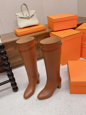 Hermes H222070Z Women's Shoes High Boot H66295 - 35 - View 1