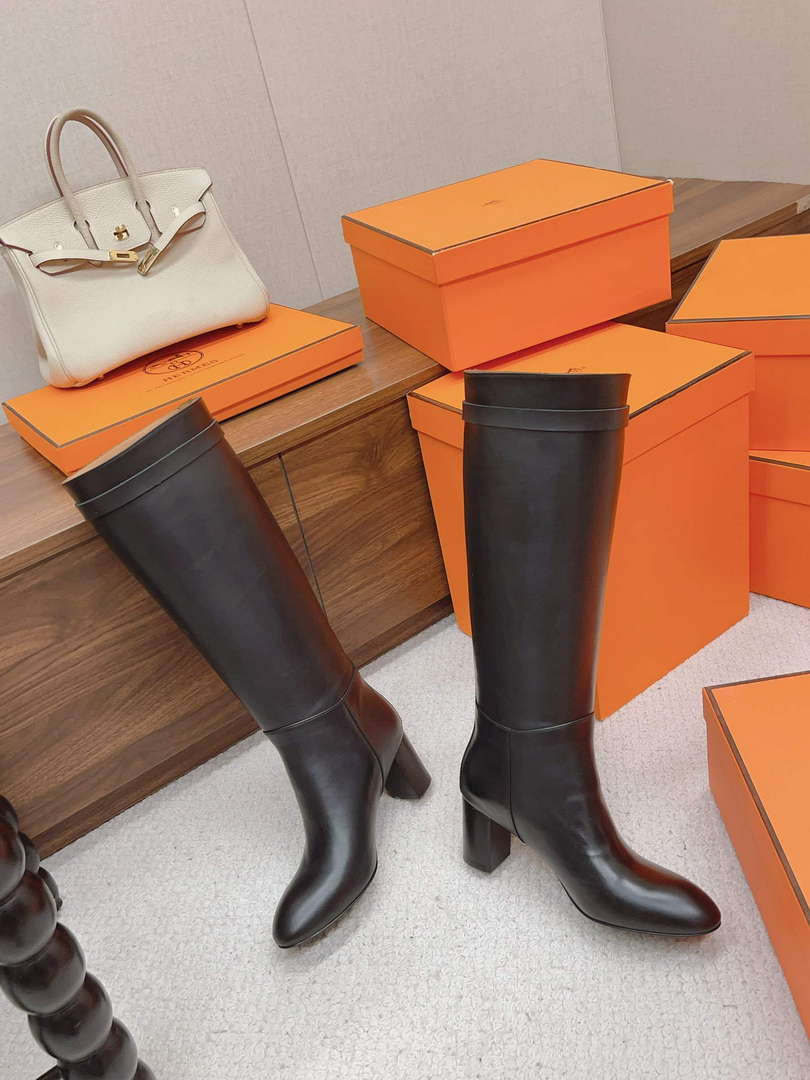 Hermes H222070Z Women's Shoes High Boot H66296