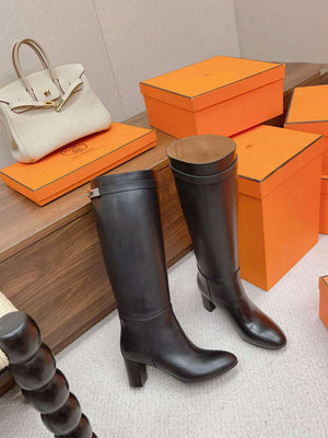 Hermes H222070Z Women's Shoes High Boot H66296 - 35 - View 4