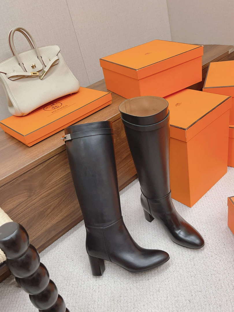 Hermes H222070Z Women's Shoes High Boot H66296