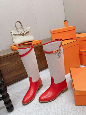Hermes H222070Z Women's Shoes High Boot H66297 - 35 - View 3