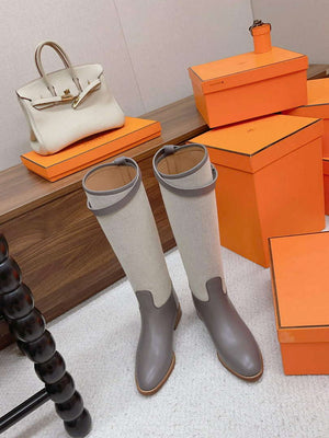 Hermes H222070Z Women's Shoes High Boot H66298 - 35 - View 2