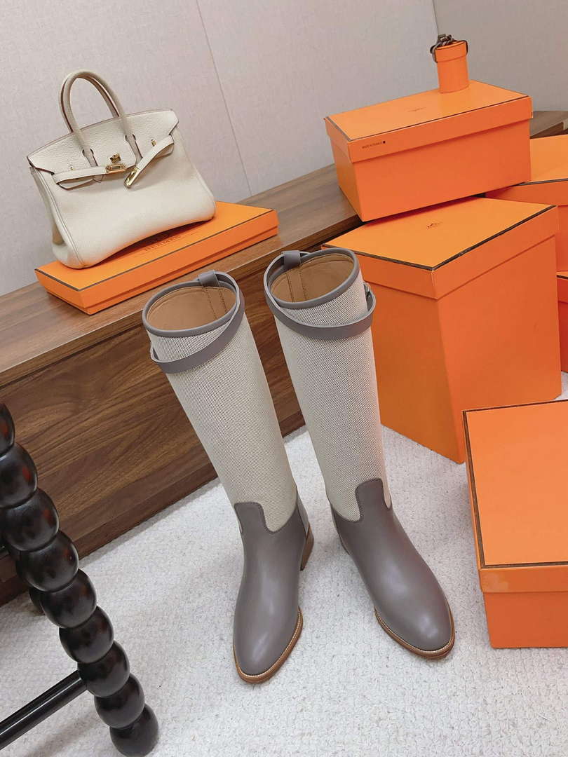 Hermes H222070Z Women's Shoes High Boot H66298