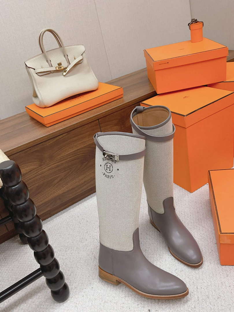 Hermes H222070Z Women's Shoes High Boot H66298