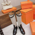 Hermes H222070Z Women's Shoes High Boot H66299 - 35 - View 1