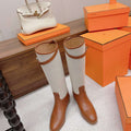 Hermes H222070Z Women's Shoes High Boot H66300 - 35 - View 1