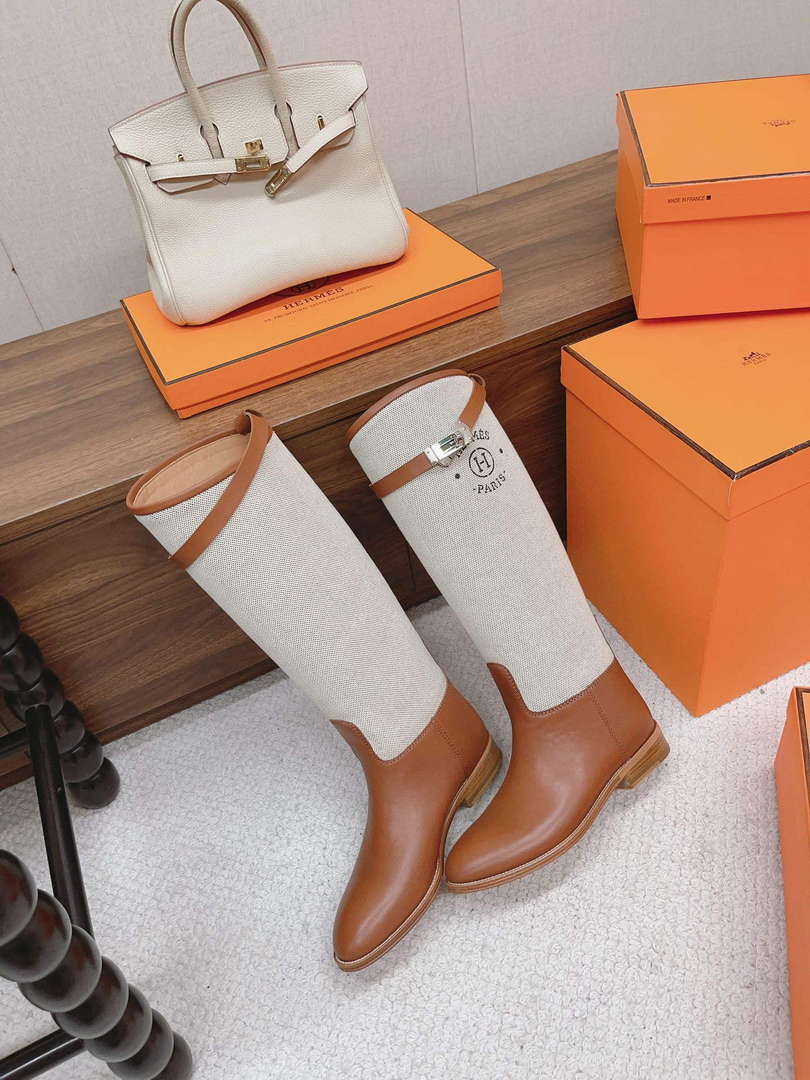 Hermes H222070Z Women's Shoes High Boot H66300