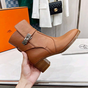 Hermes H222092Z A3360 Frenchie 50 ankle boot Brown - 35 - View 5