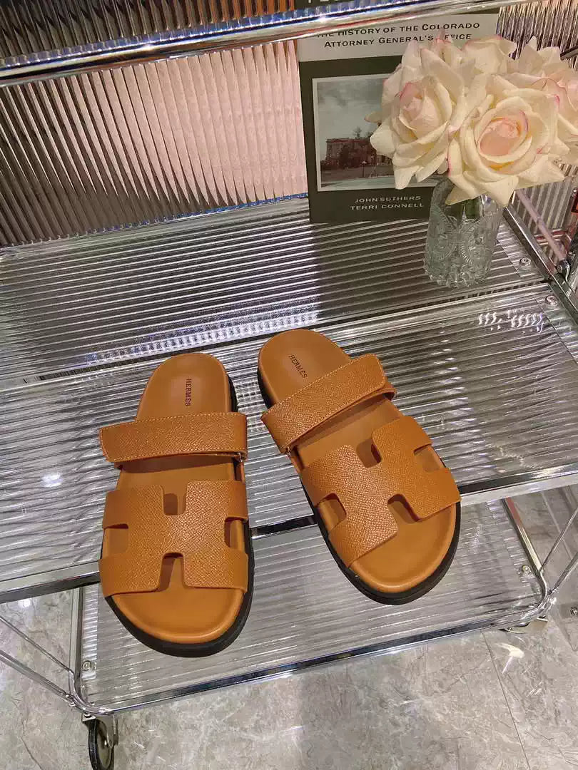 Hermes H222857 Men Women's  Hermes Chypre sandals H908906