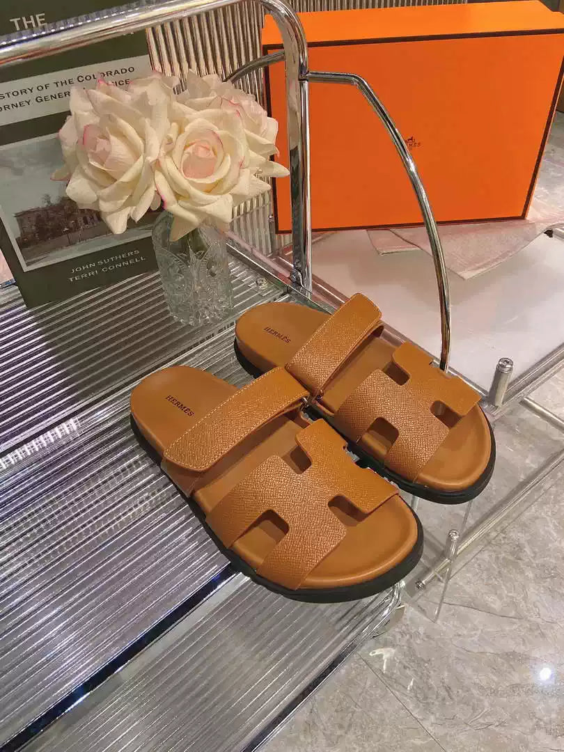 Hermes H222857 Men Women's  Hermes Chypre sandals H908906