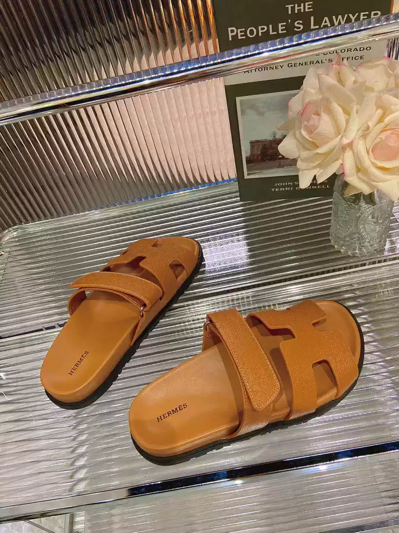 Hermes H222857 Men Women's  Hermes Chypre sandals H908906
