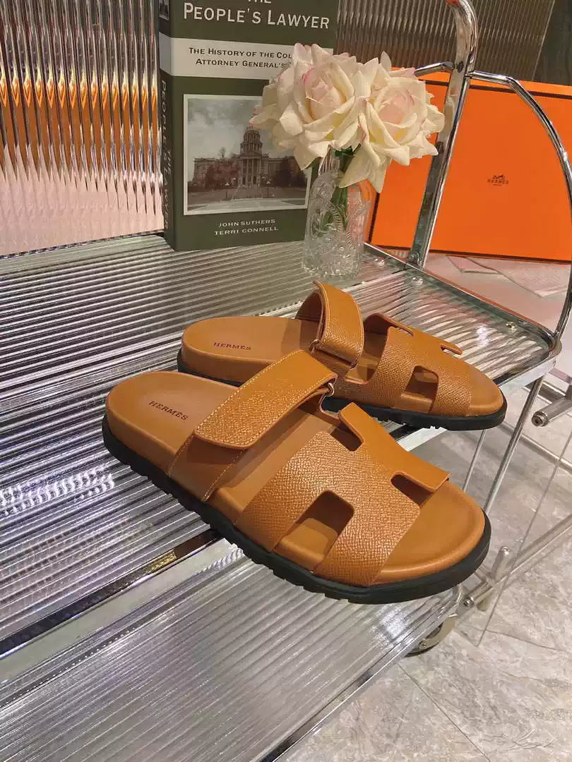Hermes H222857 Men Women's  Hermes Chypre sandals H908906