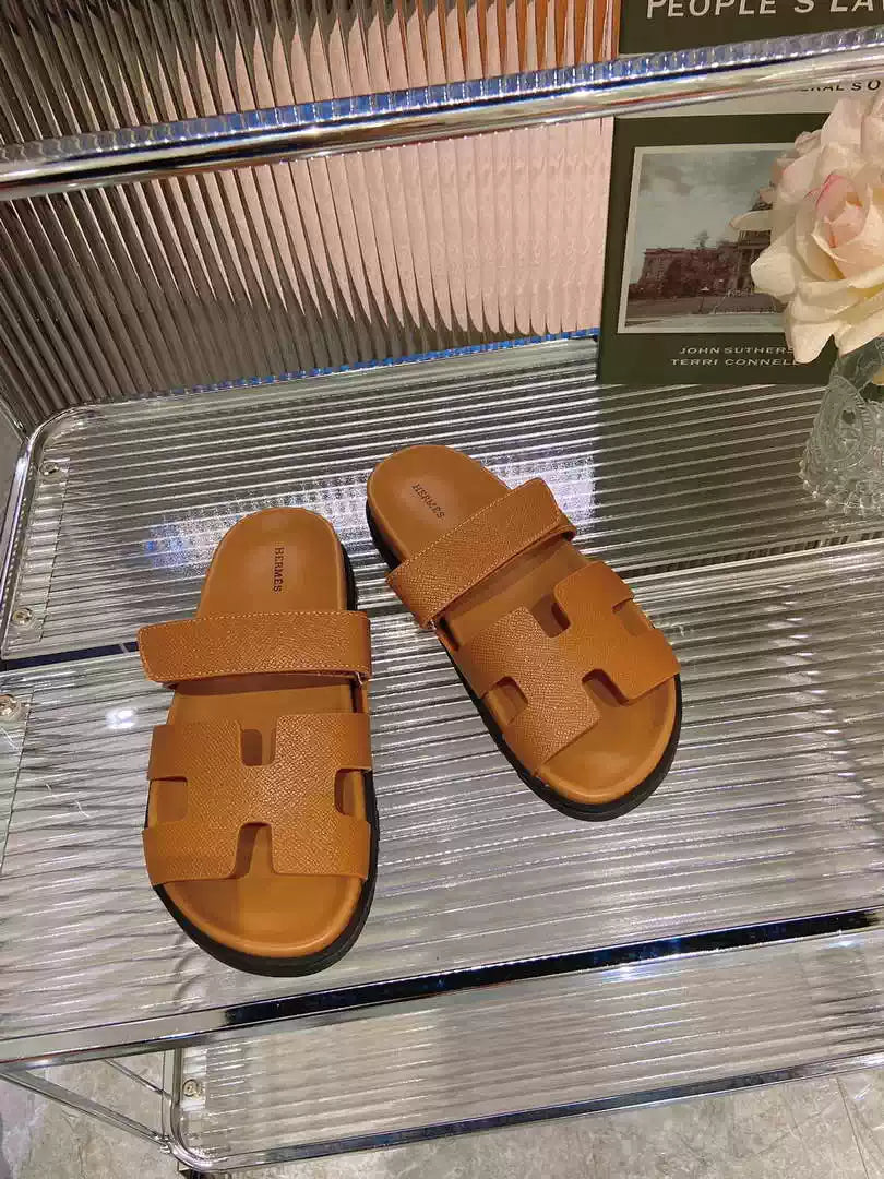 Hermes H222857 Men Women's  Hermes Chypre sandals H908906