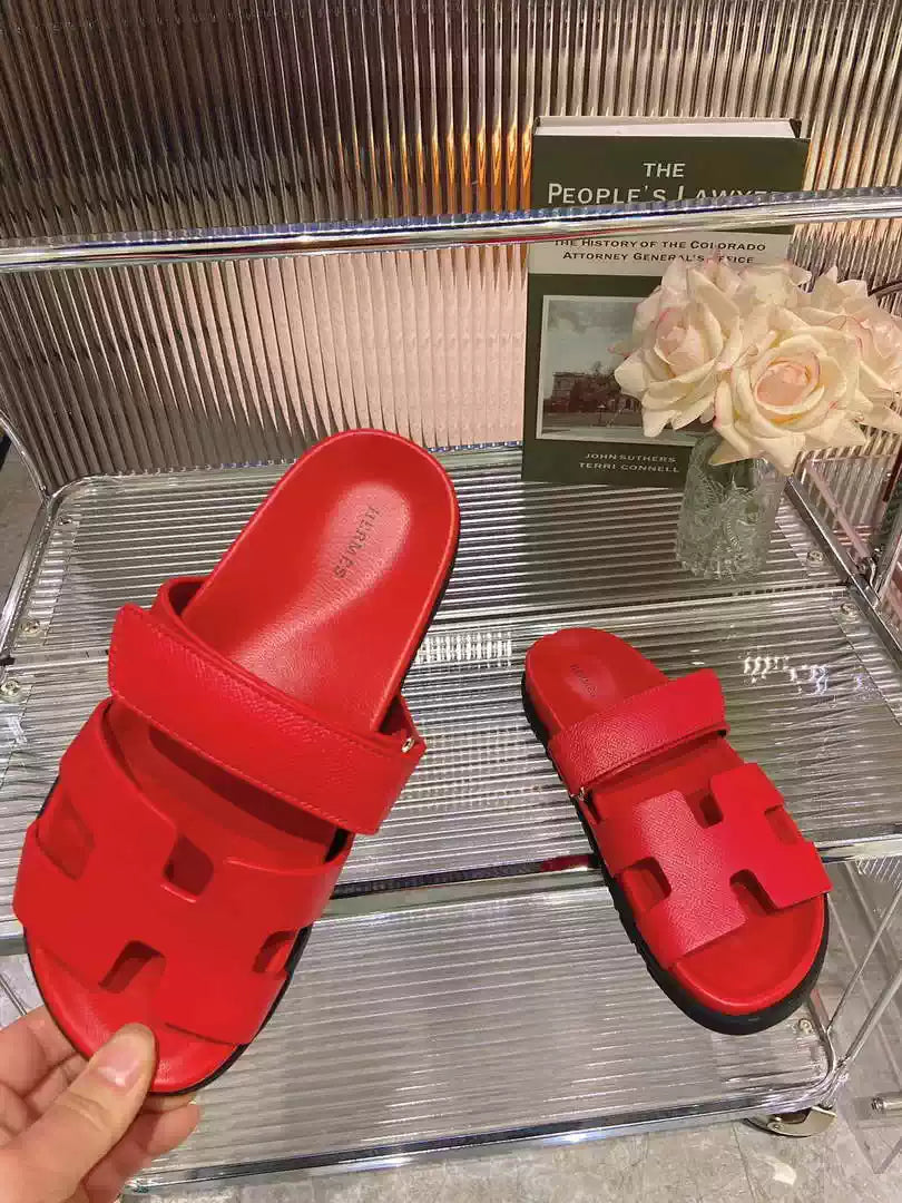 Hermes H222857 Men Women's Hermes Chypre sandals H908907
