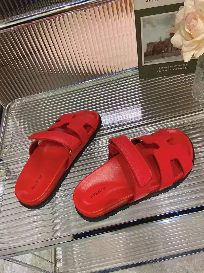 Hermes H222857 Men Women's Hermes Chypre sandals H908907