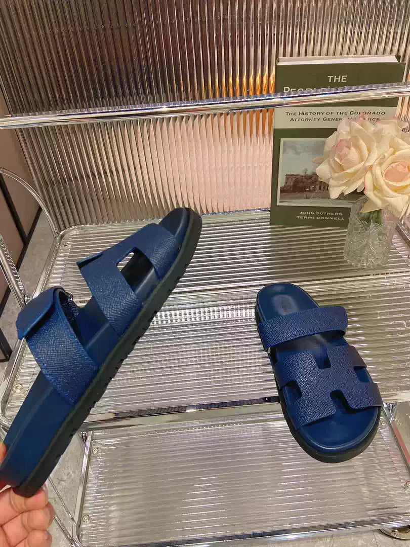 Hermes H222857 Men Women's Hermes Chypre sandals H908908