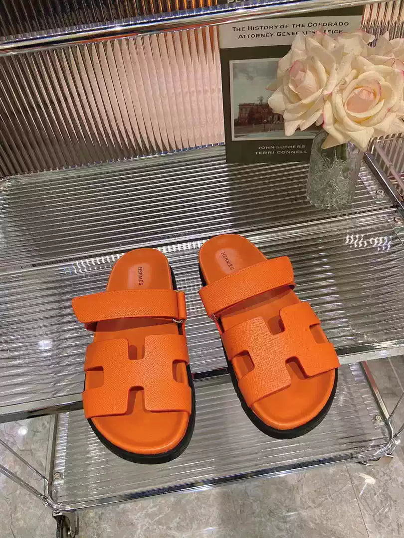 Hermes H222857 Men Women's Hermes Chypre sandals H908909