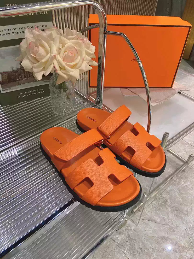 Hermes H222857 Men Women's Hermes Chypre sandals H908909