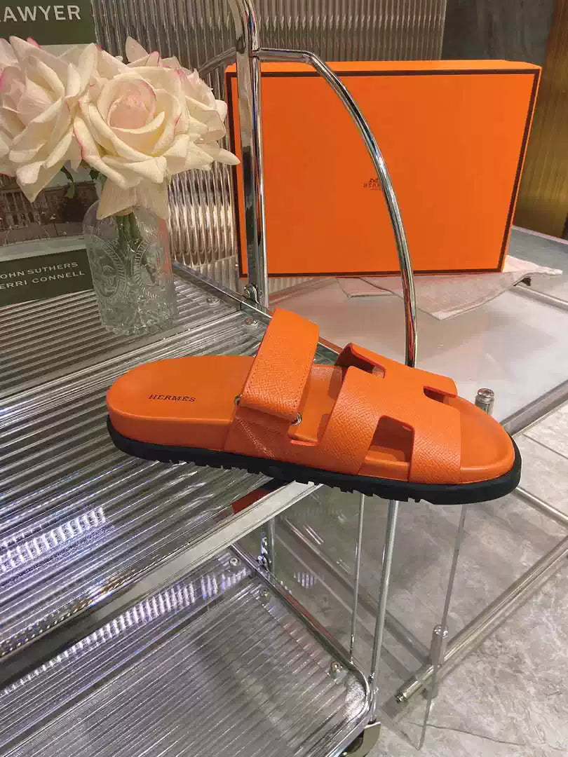 Hermes H222857 Men Women's Hermes Chypre sandals H908909