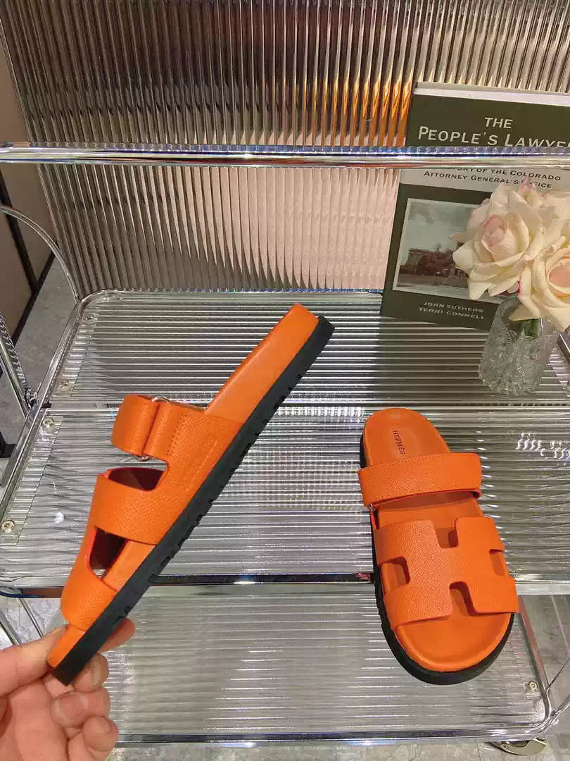 Hermes H222857 Men Women's Hermes Chypre sandals H908909