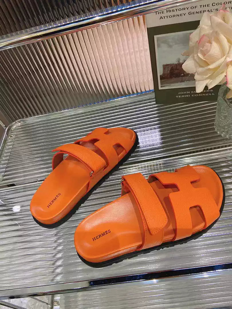 Hermes H222857 Men Women's Hermes Chypre sandals H908909