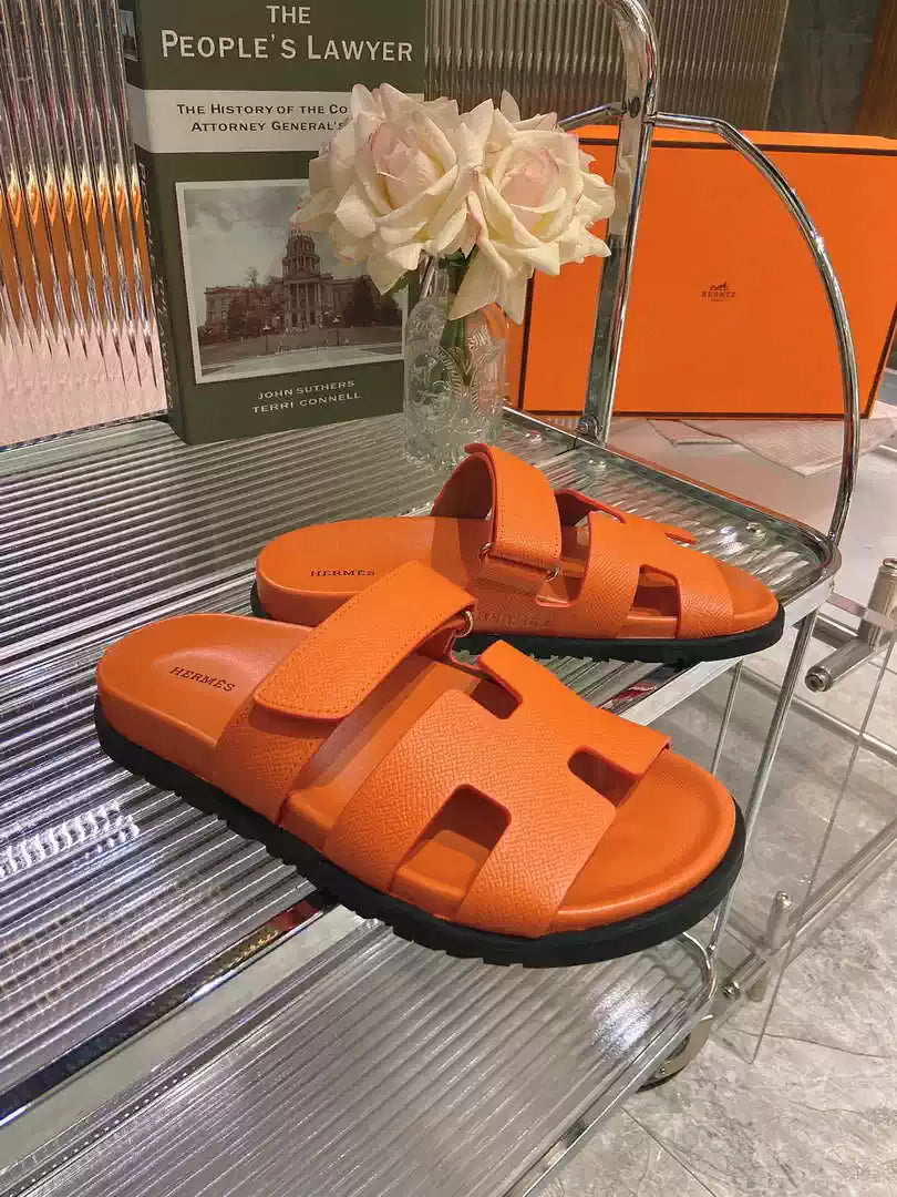 Hermes H222857 Men Women's Hermes Chypre sandals H908909