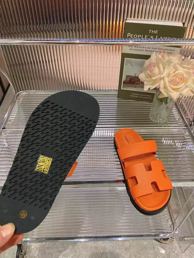 Hermes H222857 Men Women's Hermes Chypre sandals H908909