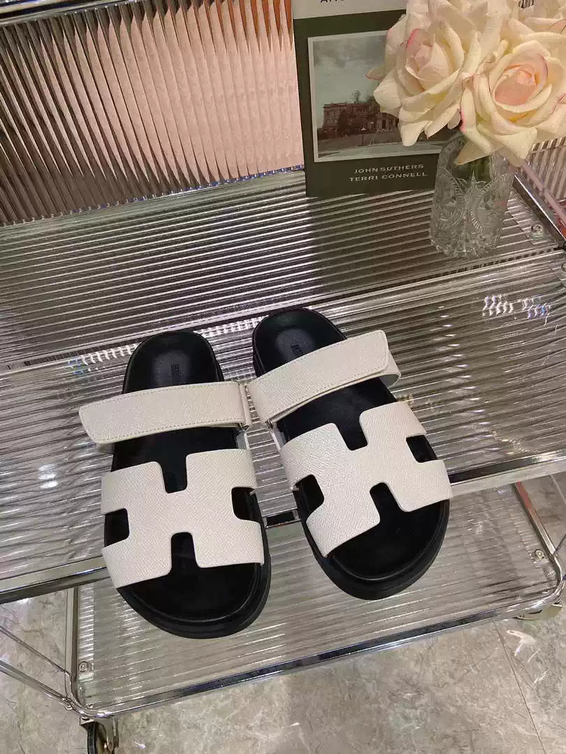 Hermes H222857 Men Women's Hermes Chypre sandals H908910
