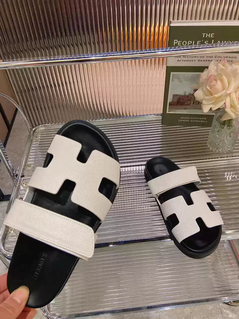 Hermes H222857 Men Women's Hermes Chypre sandals H908910