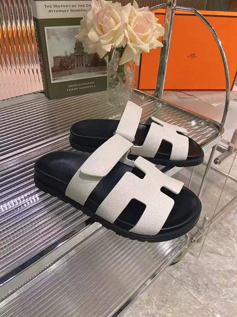 Hermes H222857 Men Women's Hermes Chypre sandals H908910