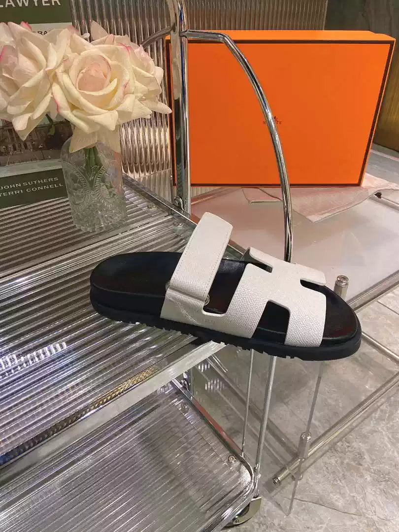 Hermes H222857 Men Women's Hermes Chypre sandals H908910