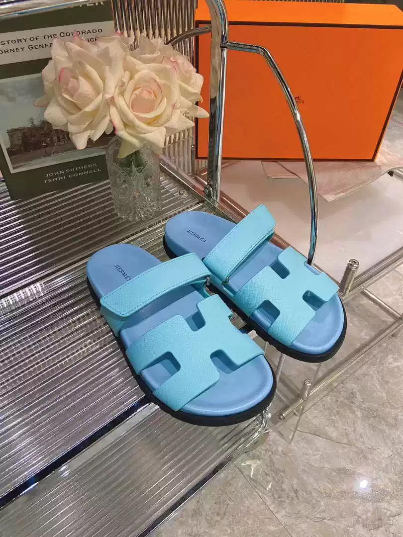 Hermes H222857 Men Women's Hermes Chypre sandals H908911